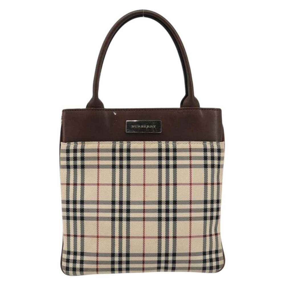 Burberry Nova Check Canvas Handbag Beige